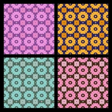 Abstract seamless pattern in Arabian style. Ilustração Stock