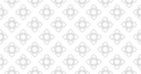 Abstract seamless pattern. Arabic line ornament with geometric shapes. Stock Illustration