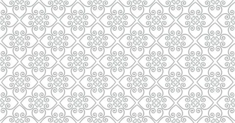 Abstract seamless pattern. Arabic line ornament with geometric shapes. Stock Illustration