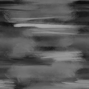Abstract seamless pattern. Art texture. Gray brushstrokes on black background Stock Illustration
