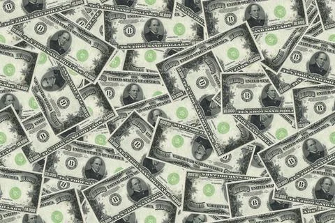 Abstract seamless pattern background. Background of ten thousand dollars Stock Photos