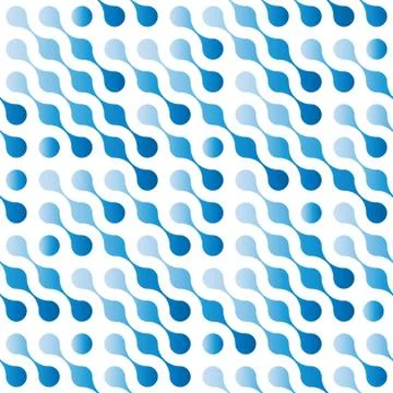 Abstract seamless pattern background of blue gradient connected dots in diagonal Illustrazione stock