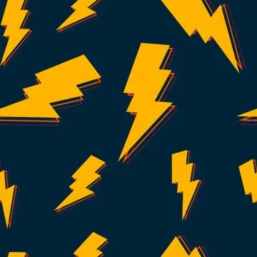 Abstract Seamless Pattern Background with bolt.  Illustration Stock Illustration