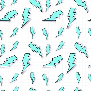 Abstract Seamless Pattern Background with bolt.  Illustration Stock Illustration