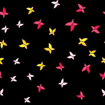 Abstract Seamless Pattern Background with Butterfly. Vector Illustration Stock Illustration