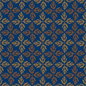 Abstract seamless pattern. Background with floral tiles. Geometric vector pat Stock Illustration