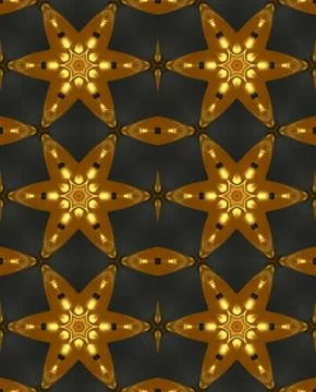 Abstract seamless pattern background of golden star wallpaper Illustrazione stock