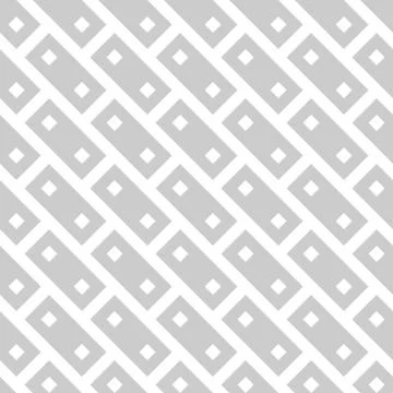 Abstract seamless pattern background. Grey brick design elements in diagonal Stock Illustration