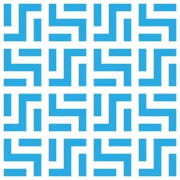 Abstract seamless pattern background. Maze of blue geometric design elements イラスト素材