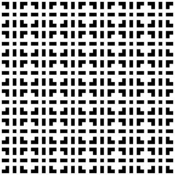 Abstract seamless pattern background. Maze of black geometric design elements Stock Illustration