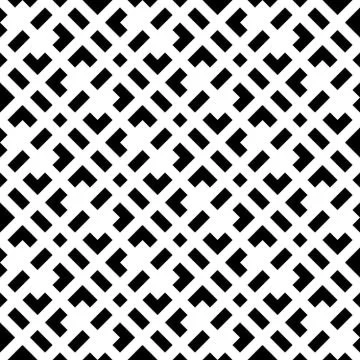Abstract seamless pattern background. Maze of black geometric design elements Stock Illustration