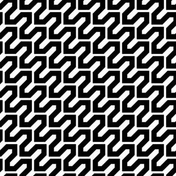 Abstract seamless pattern background. Maze of black geometric design elements イラスト素材
