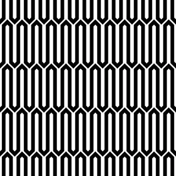 Abstract seamless pattern background. Maze of black geometric design elements イラスト素材
