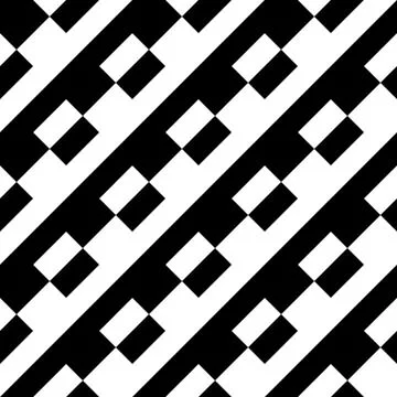 Abstract seamless pattern background. Maze of black geometric design elements Illustrazione stock