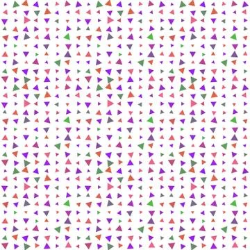 Abstract seamless pattern background with multi-colored varied triangles. Stock Illustration