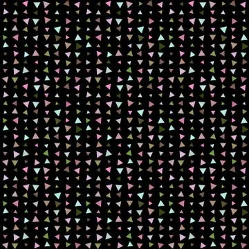 Abstract seamless pattern background with multi-colored varied triangles. Stock Illustration