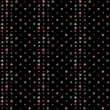 Abstract seamless pattern background with multi-colored varied triangles. Stock Illustration