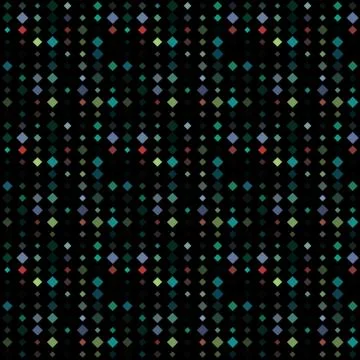 Abstract seamless pattern background with multicolored various rhombuses. Stock Illustration