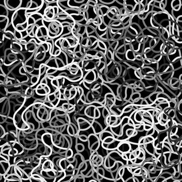 Abstract seamless pattern background of random curved lines for fabric design Illustrazione stock