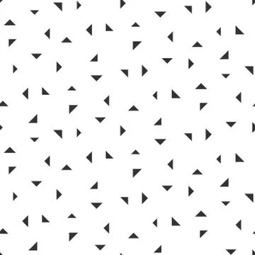Abstract seamless pattern of black and white many triangle shape. Modern styl Stock Illustration