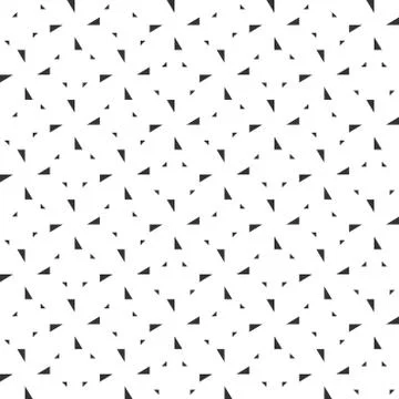 Abstract seamless pattern of black and white many right-triangle shape. Moder Stock Illustration
