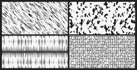 Abstract seamless pattern in black and white. Stock Illustration