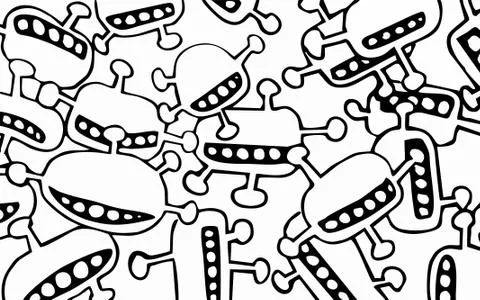 Abstract seamless pattern black on white Illustrazione stock