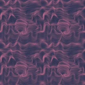 Abstract seamless pattern in blue and purple hues Stock Illustration