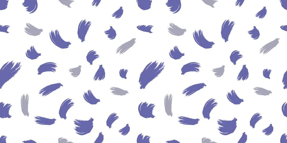 Abstract seamless pattern. Brush strokes. purple background, in trendy color  Illustrazione stock