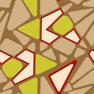 Abstract seamless pattern with chaotic triangle shapes Illustrazione stock