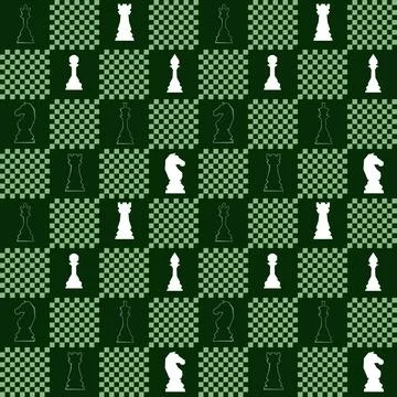 Abstract Seamless pattern in chess style Stock Illustration
