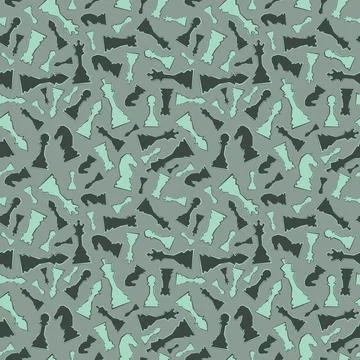 Abstract Seamless pattern in chess style Stock Illustration