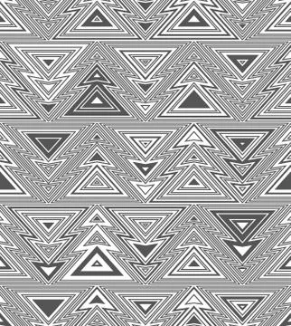 Abstract seamless pattern of Christmas trees Stock Illustration