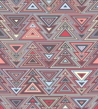 Abstract seamless pattern of Christmas trees Stock Illustration