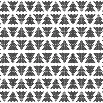 Abstract seamless pattern with Christmas trees. Stock Illustration