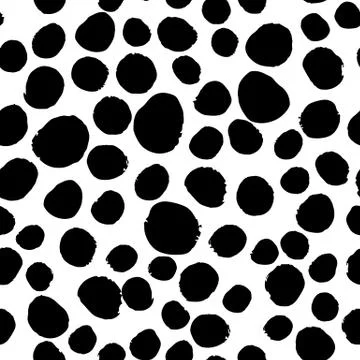 Abstract seamless pattern with circle elements on white background. 스톡 일러스트