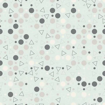 Abstract seamless pattern with circles. Colorful vector background. Stock Illustration