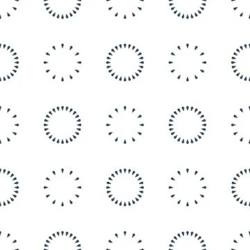 Abstract seamless pattern with circles, geometric background, elegant ornamen Illustrazione stock