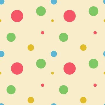 Abstract seamless pattern with circles. Geometry pattern for fabric. Textile  Stock Illustration