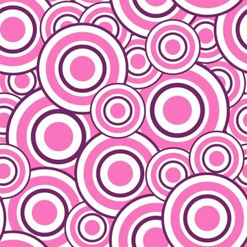 Abstract seamless pattern with circles. Stock Illustration