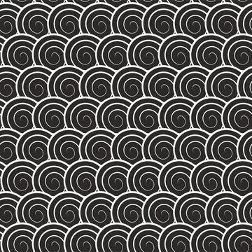 Abstract seamless pattern with circles. Stock Illustration