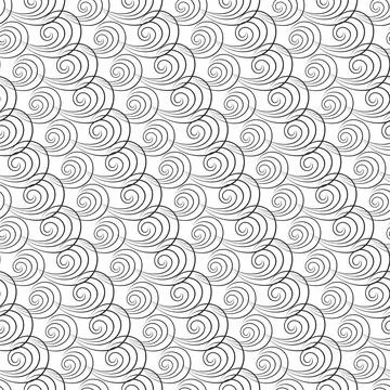 Abstract seamless pattern with circles. Stock Illustration