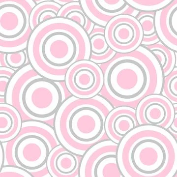 Abstract seamless pattern with circles. Stock Illustration