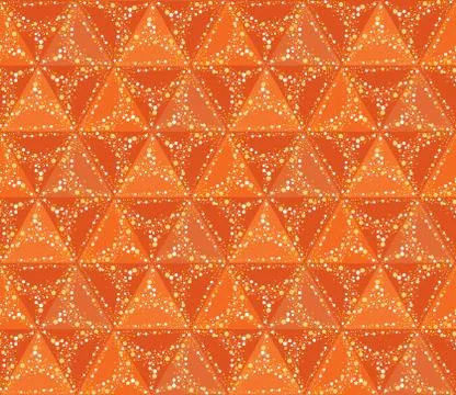 Abstract seamless pattern. Circular ornament. Swirl geometric dots Stock Illustration