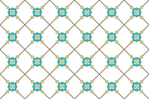 Abstract seamless pattern of color elements of sea water and bea Stock Illustration