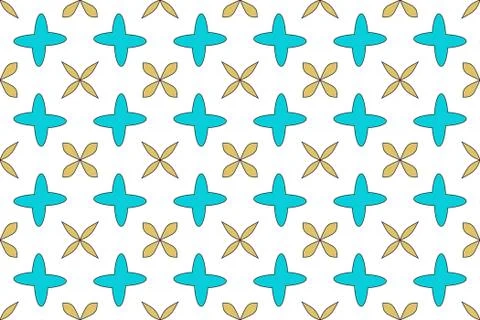 Abstract seamless pattern of color elements of sea water and bea Stock Illustration