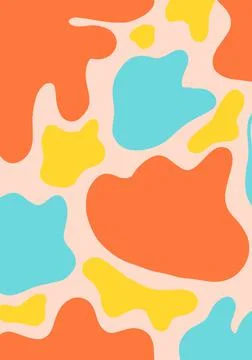 Abstract seamless pattern with colored blots. Bright background with multi-co Illustrazione stock