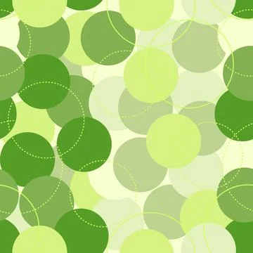 Abstract seamless pattern with the colored circles Illustrazione stock
