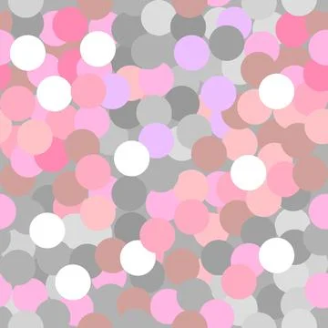 Abstract seamless pattern with the colored circles Illustrazione stock