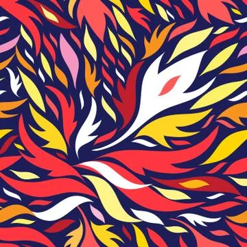 Abstract seamless pattern of colored elements Illustrazione stock